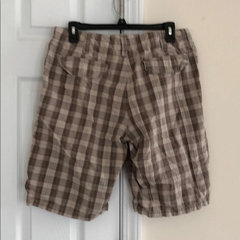 Express Men’s brown plaid shorts size 30 - Picture 3 of 5